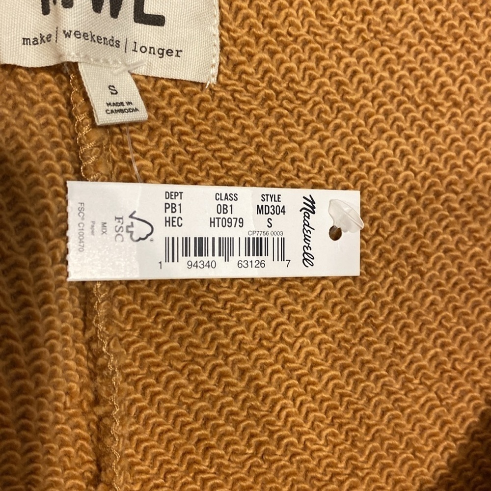 MADEWELL • MWL Airyterry Stitched Pocket Sweat Shorts - Picture 12 of 13